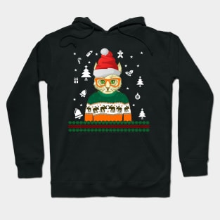 Ugly Christmas Sweater Cat TShirt Ugly Christmas Hoodie